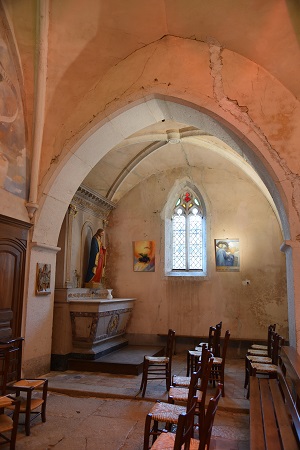 Nef latérale sud de l'église de Villette-sur-Ain